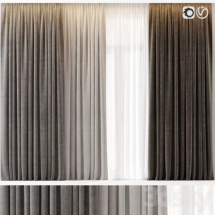Curtains 49 3D Model Curtains 49 3D Model