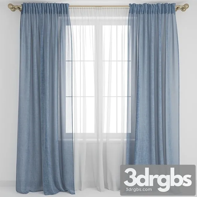 Curtains 5 4 3D Model Download