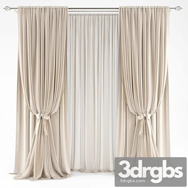 Curtains 507 3D Model Download