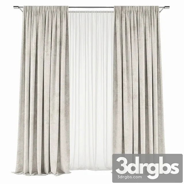 Curtains 531 3D Model Download