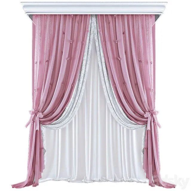 Curtains 595 3D Model Curtains 595 3D Model