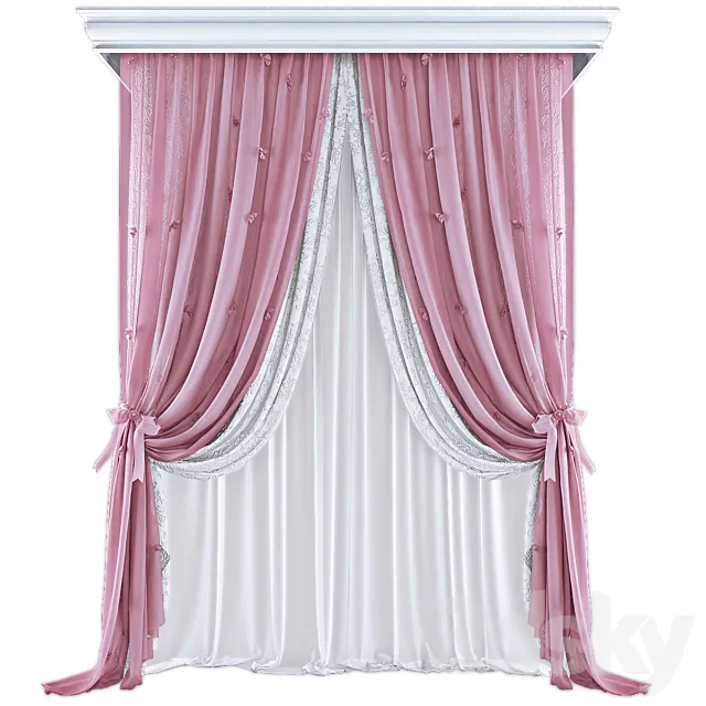 Curtains 595 3D Model Curtains 595 3D Model