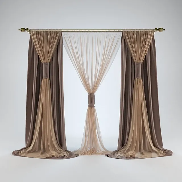Curtains №6 3D Model