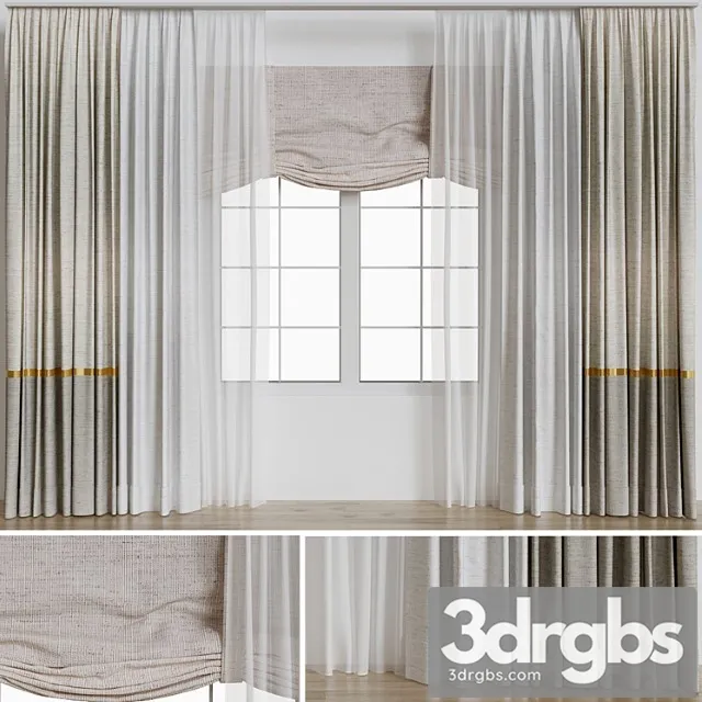 Curtains 6 5 3D Model Download
