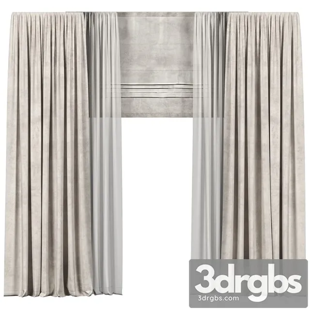 Curtains 674 3D Model Download