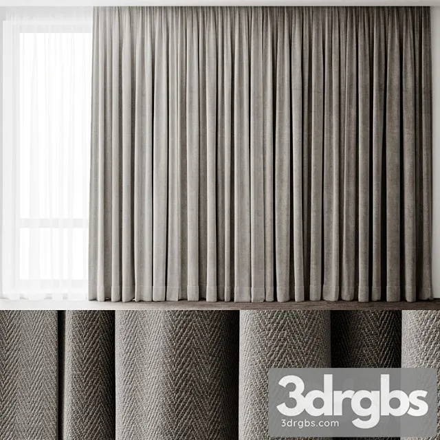 Curtains 7 1 3D Model Download