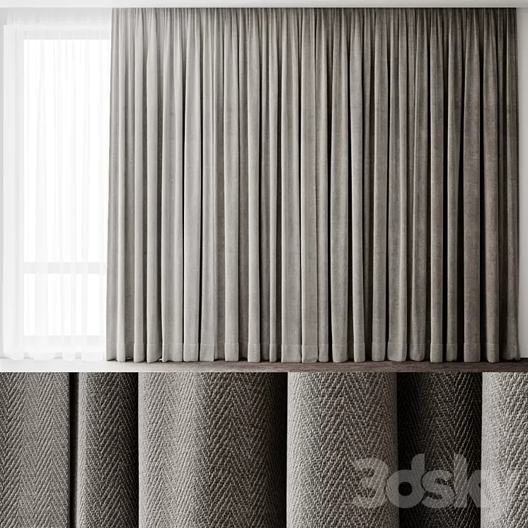 Curtains 7 3D Model Free Download