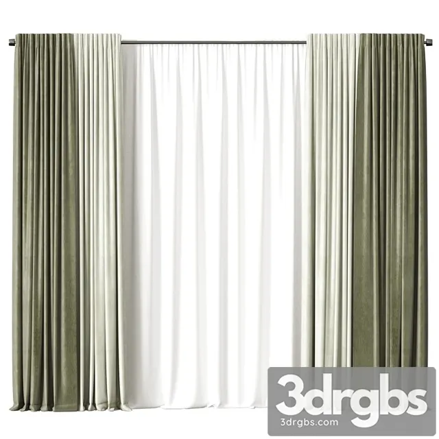 Curtains 758 3D Model Download