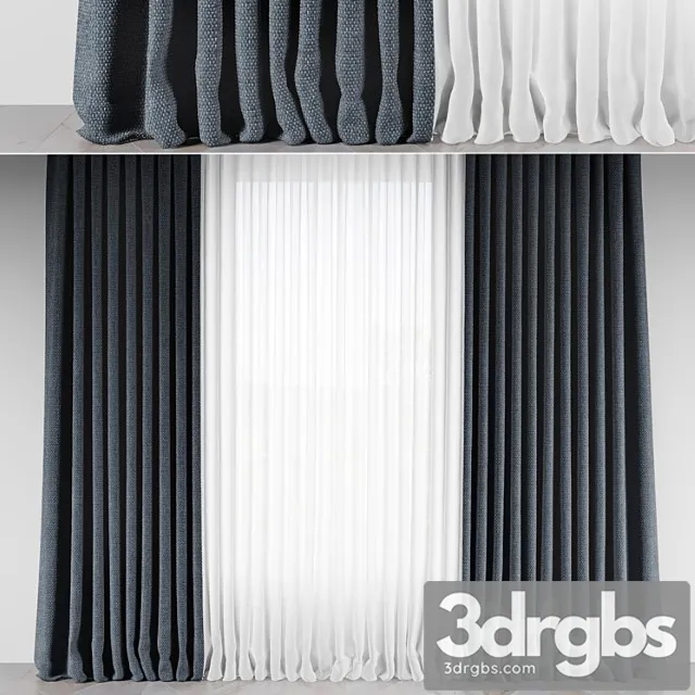 Curtains 8 3D Model Download