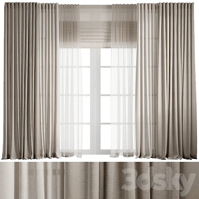 Curtains 9 3D Model