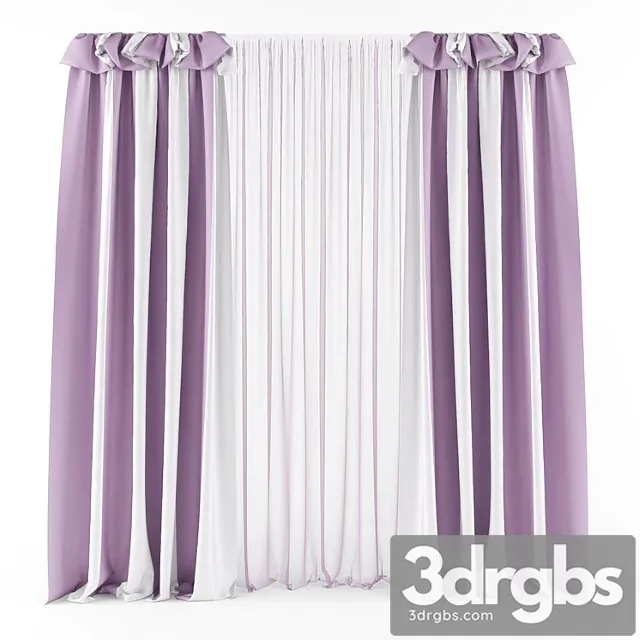 Curtains 90 1 3D Model Download