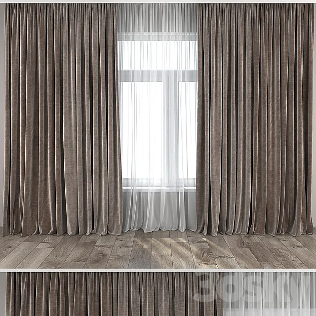 Curtains and Tulle 12 3DModel Curtains and Tulle 12 3DModel