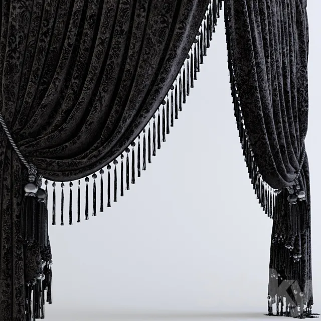 Curtains Classic 3D Model