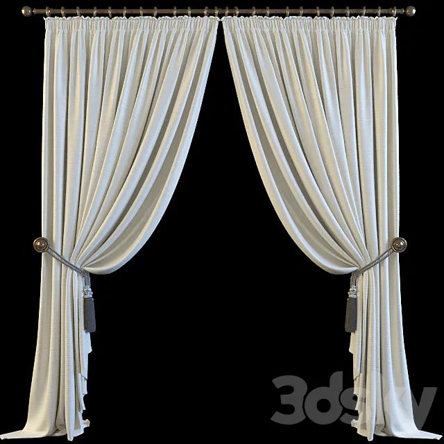 Curtains classic 3DModel Curtains classic 3DModel