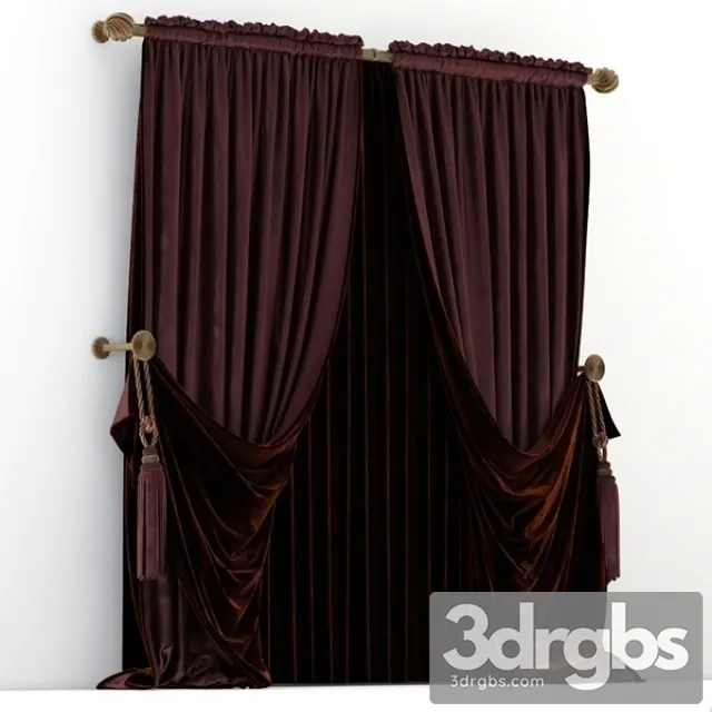 Curtains Classical 22 3D Model Download