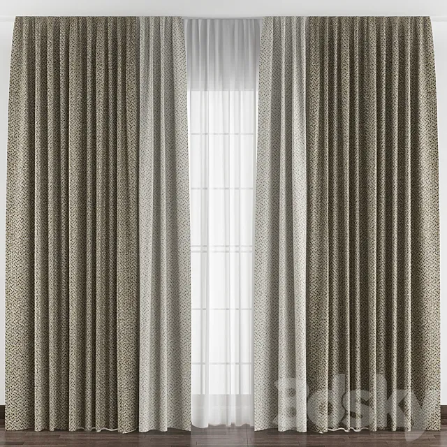 Curtains № 004 3D Model Curtains № 004 3D Model