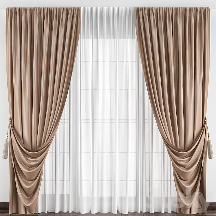 Curtains № 031 3D Model Curtains № 031 3D Model