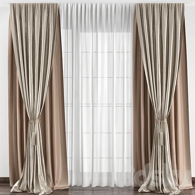 Curtains № 033 3D Model Curtains № 033 3D Model