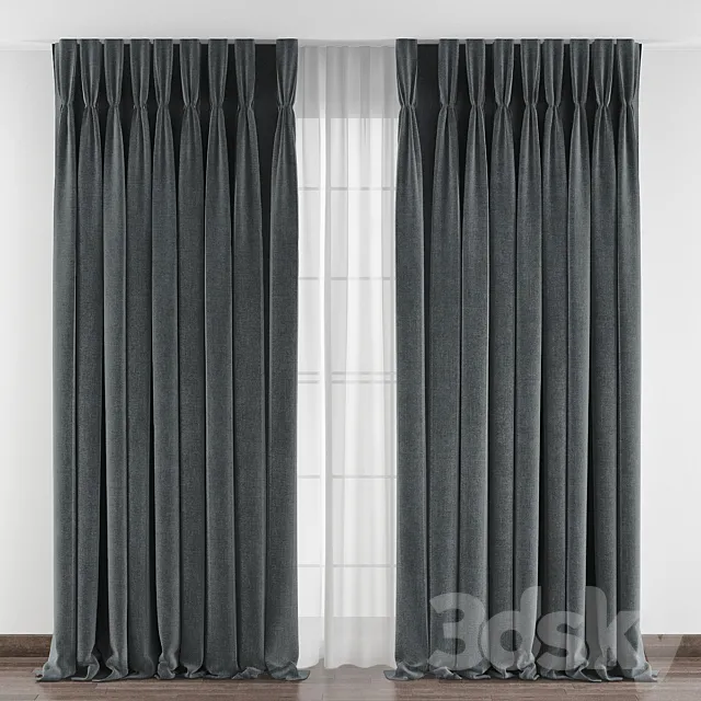 Curtains № 051 3D Model Curtains № 051 3D Model