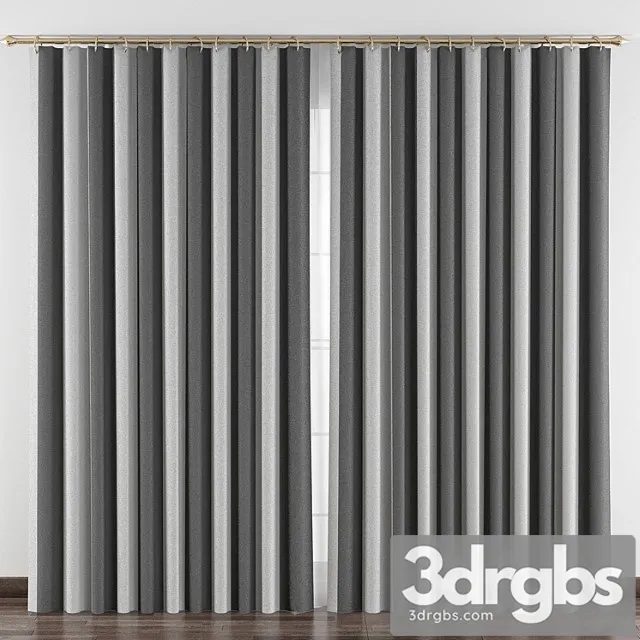 Curtains № 070 3D Model Download