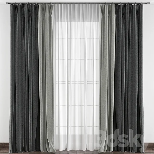 Curtains № 144 3D Model Curtains № 144 3D Model