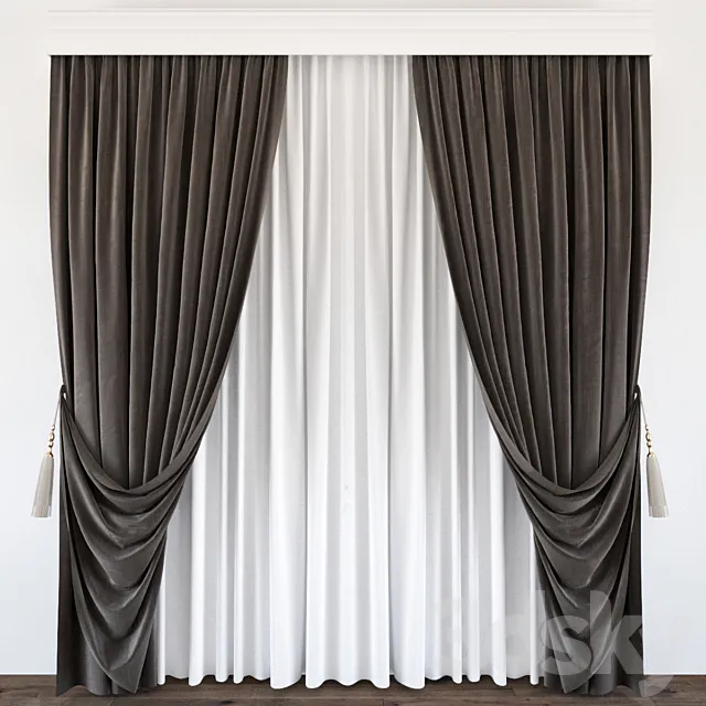 Curtains № 157 3D Model Curtains № 157 3D Model