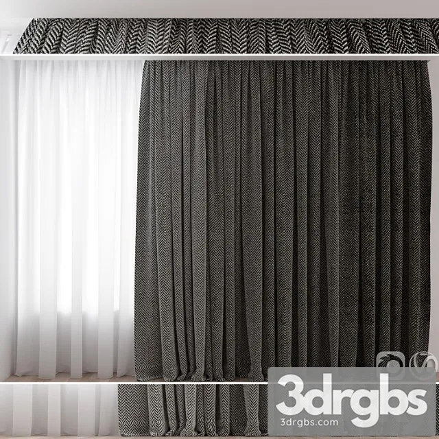 Curtains №3 3D Model Download