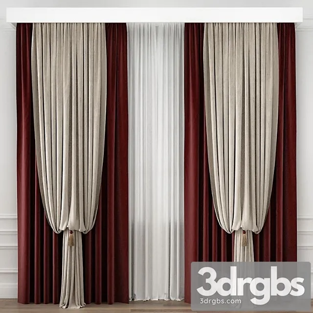 Curtains for Interior 52 3D Model Download