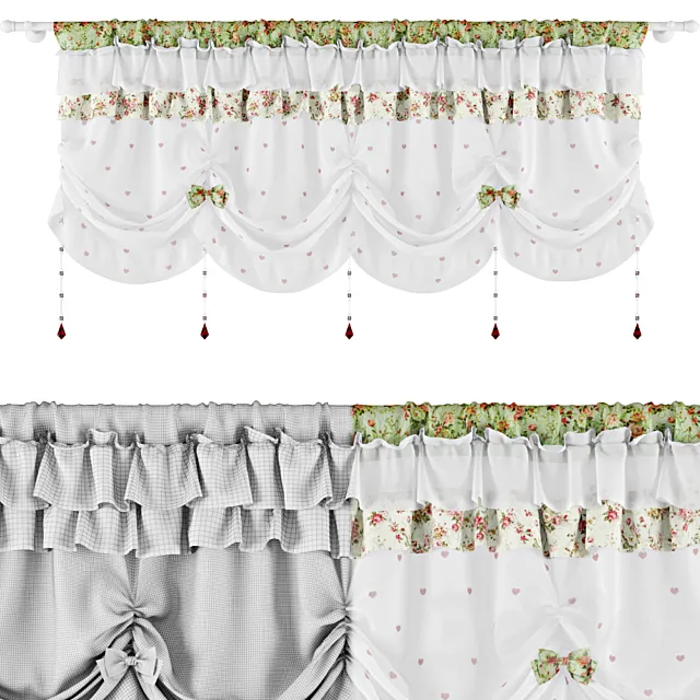 Curtains for kitchen 3DModel