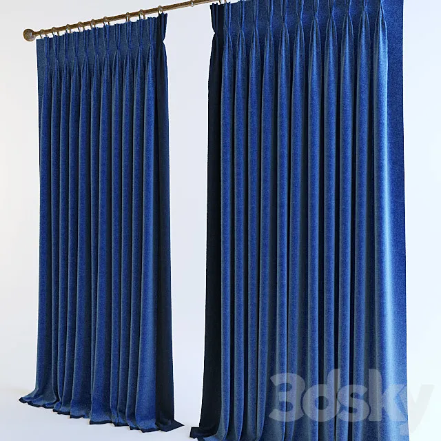 Curtains. French Twist 3D Model Curtains. French Twist 3D Model
