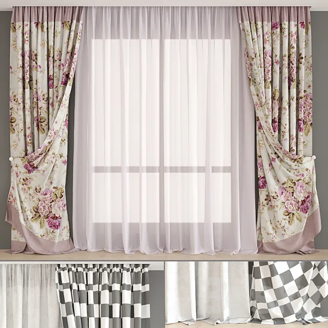 Curtains from the textile house Togas (part 2) 3DModel Curtains from the textile house Togas (part 2) 3DModel