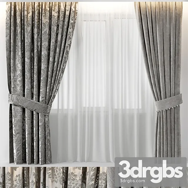 Curtains glam 3D Model Download