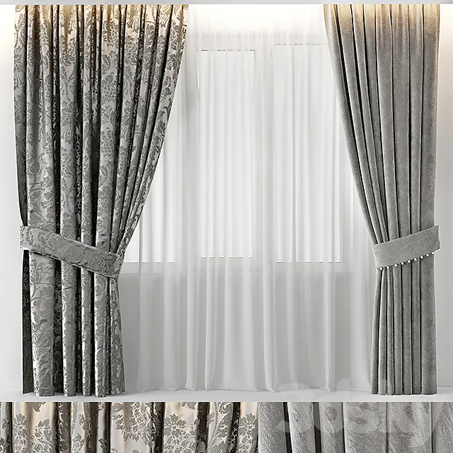 CURTAINS GLAM 3D Model CURTAINS GLAM 3D Model