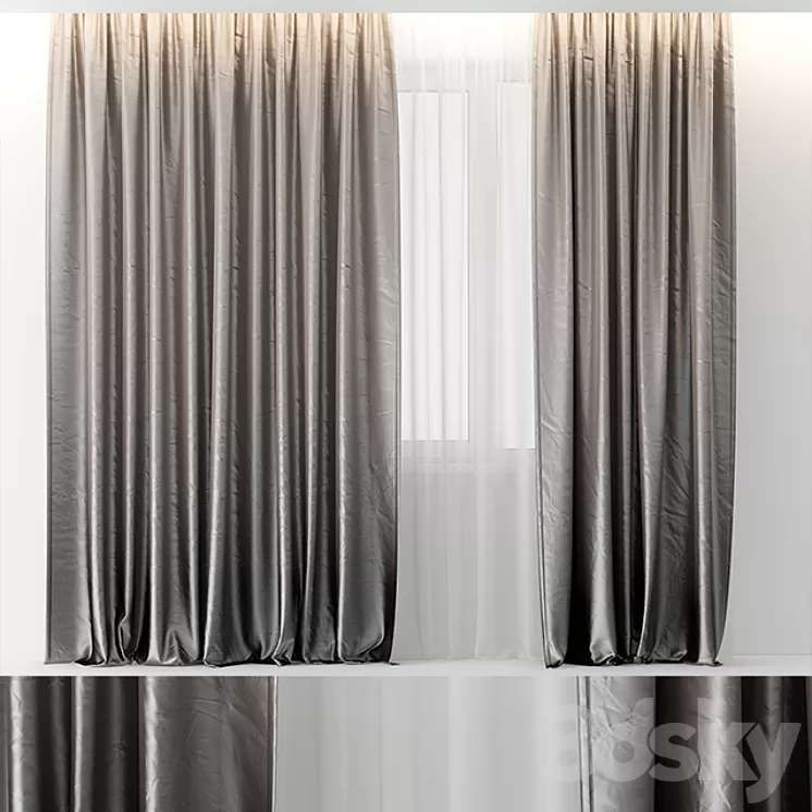 CURTAINS GRADIENT 3D Model