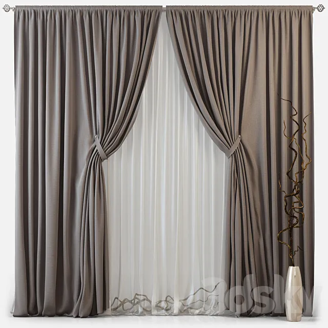 Curtains m07 3DModel