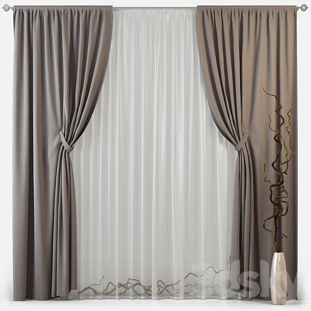 Curtains m09 3DModel