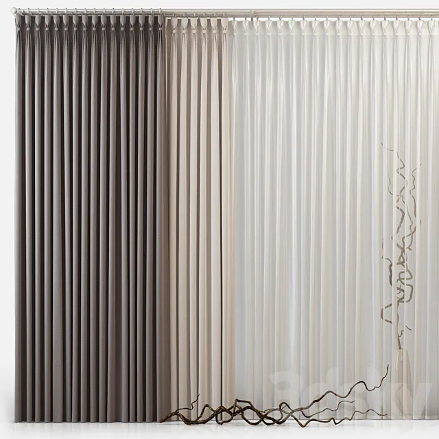 Curtains m17 3DModel