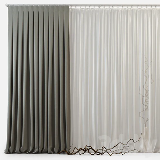 Curtains m24 3D Model