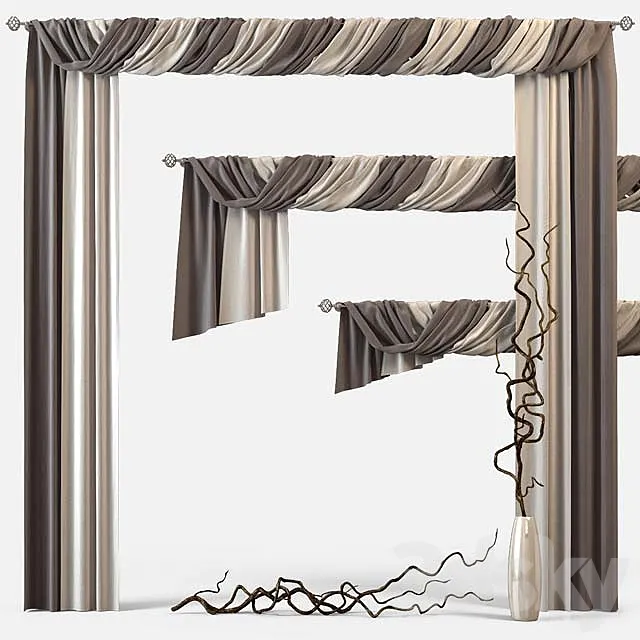 Curtains m29 3DModel