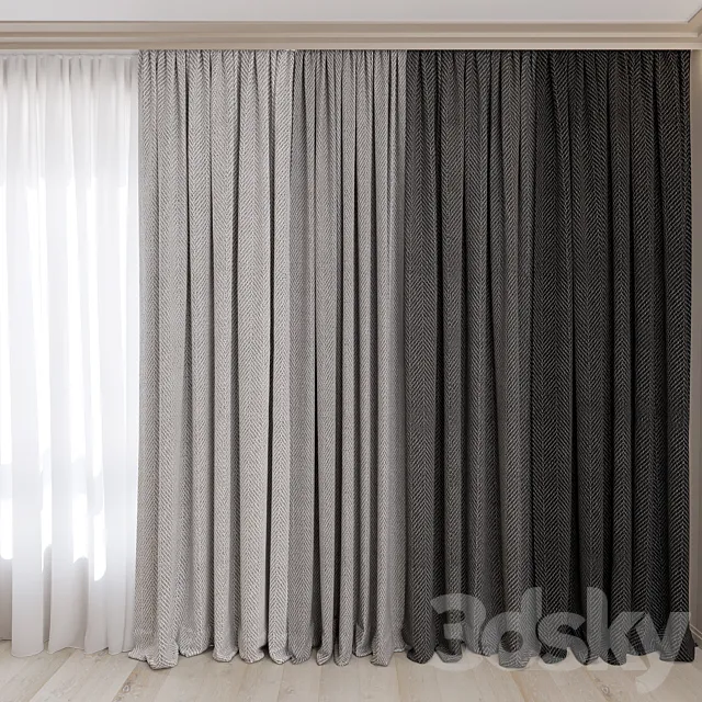Curtains No. 10 3D Model