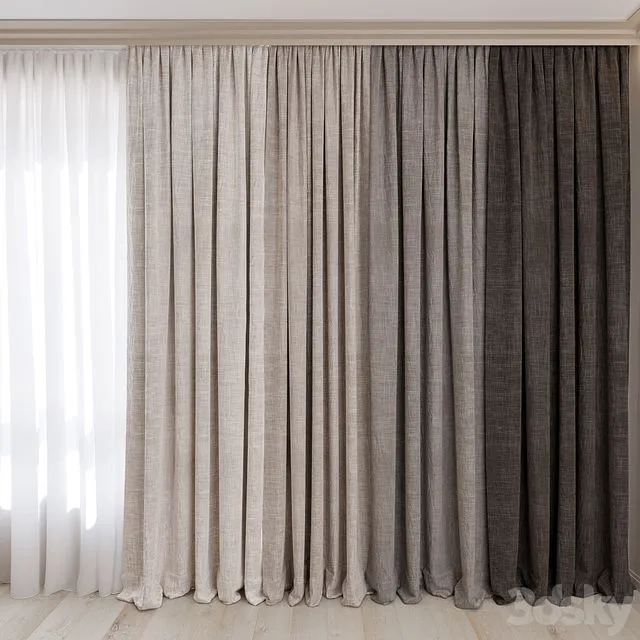 Curtains No. 11 3D Model