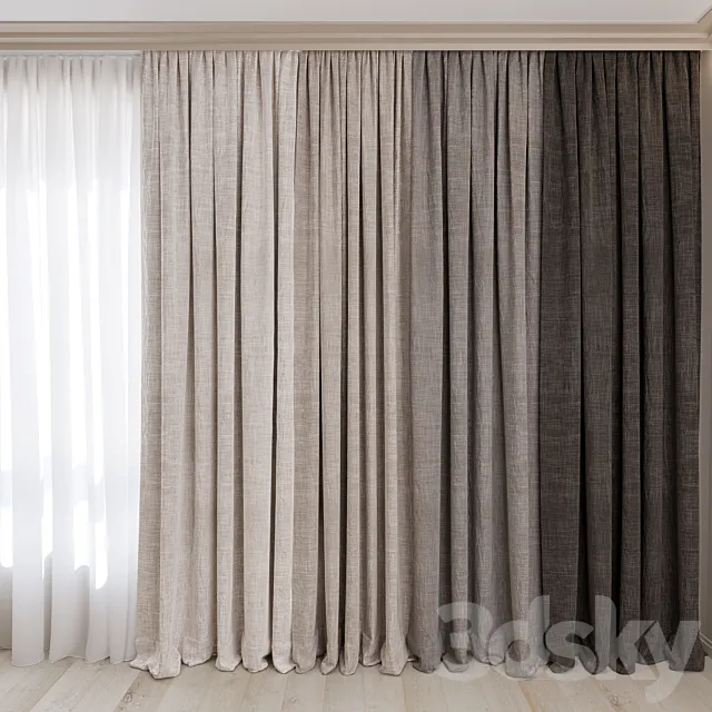 Curtains No. 11 3D Model