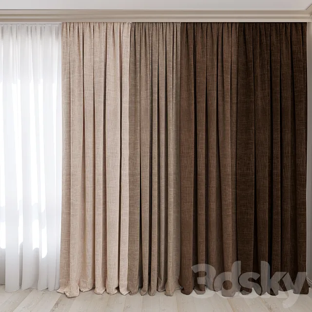 Curtains No. 14 3D Model