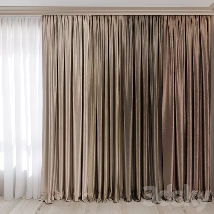 Curtains No. 15 3D Model Curtains No. 15 3D Model