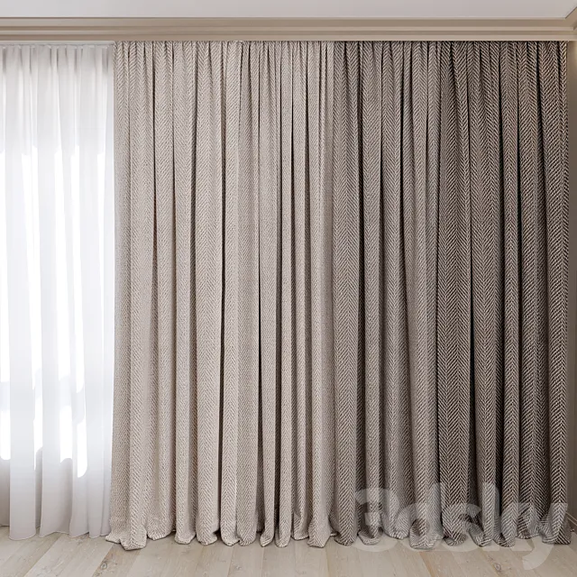 Curtains No. 7 3D Model