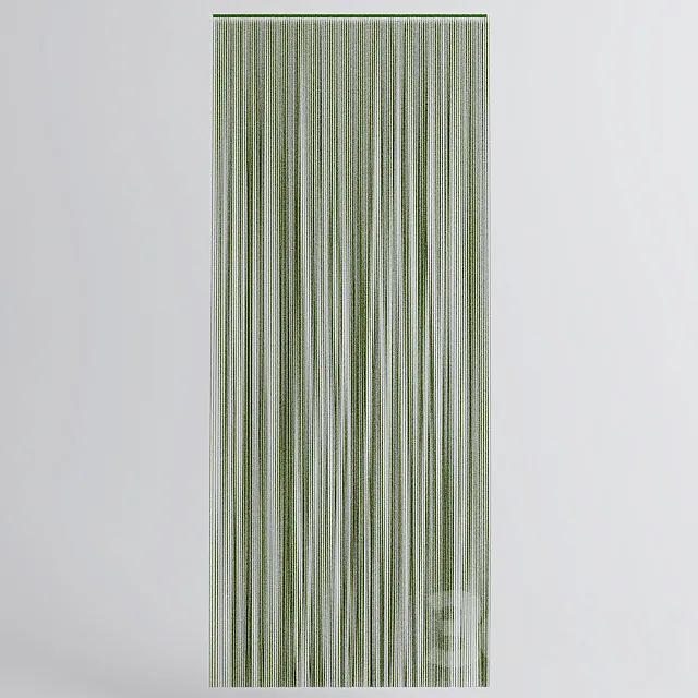 Curtains of threads. Muslin. 3DModel