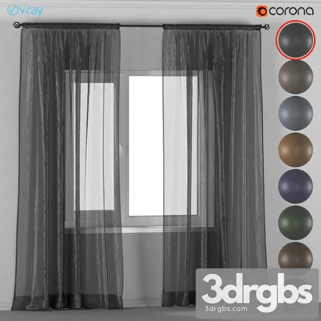 Curtains of tulle in 8 colors. Curtains of tulle in 8 colors.