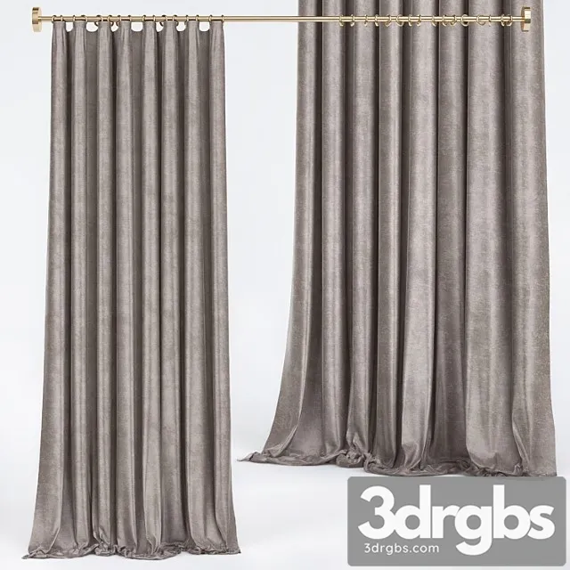 Curtains premium №9 3D Model Download