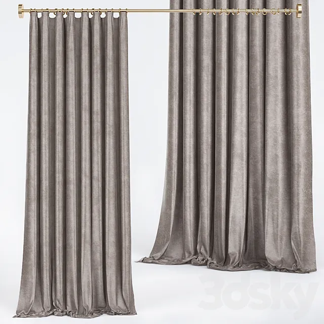 Curtains Premium №9 3D Model Curtains Premium №9 3D Model