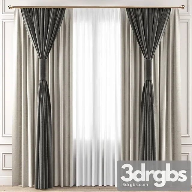 Curtains Premium Pro 6 3D Model Download